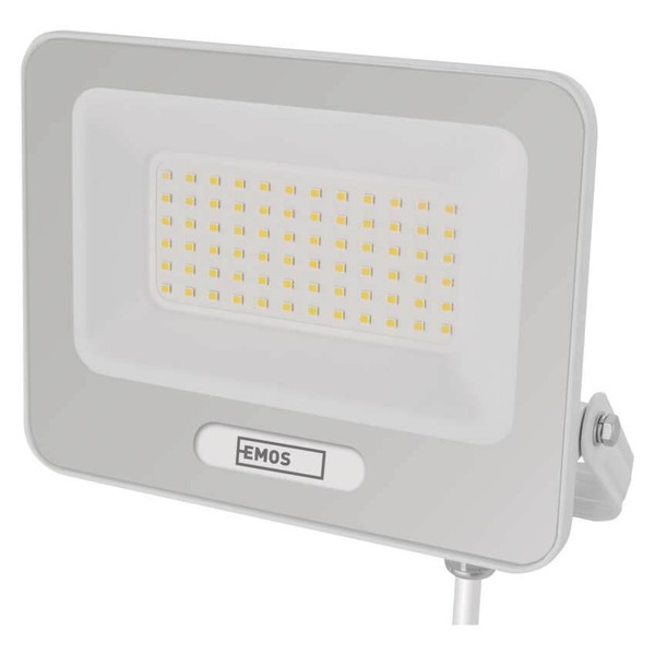 Emos LED Fluter Glaro 50W neutralweiss 4000K IP65 Weiß Aluminium 19x16,5cm ZS2244W