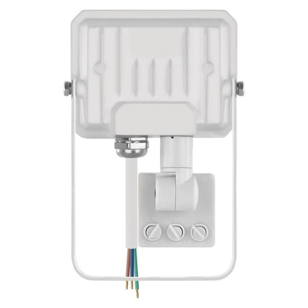 Emos LED Fluter mit Bewegungsmelder Simpo 10W neutralweiss 4000K IP44 Weiß Aluminium ZS2313W