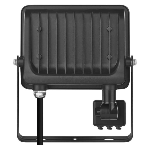 Emos LED Fluter mit Bewegungsmelder Glaro 30W neutralweiss 4000K IP54 Schwarz Aluminium 16x18cm ZS2334B