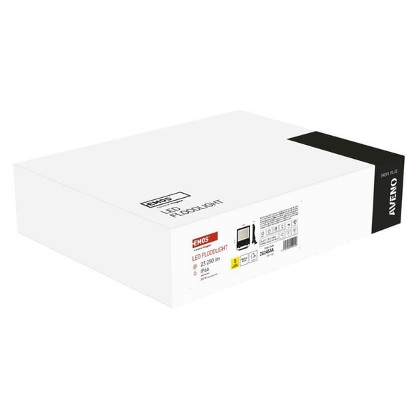 Emos LED Fluter Aveno 150W einstellbar neutralweiss 4000K IP66 Schwarz Aluminium 29x34,5cm ZS2453A