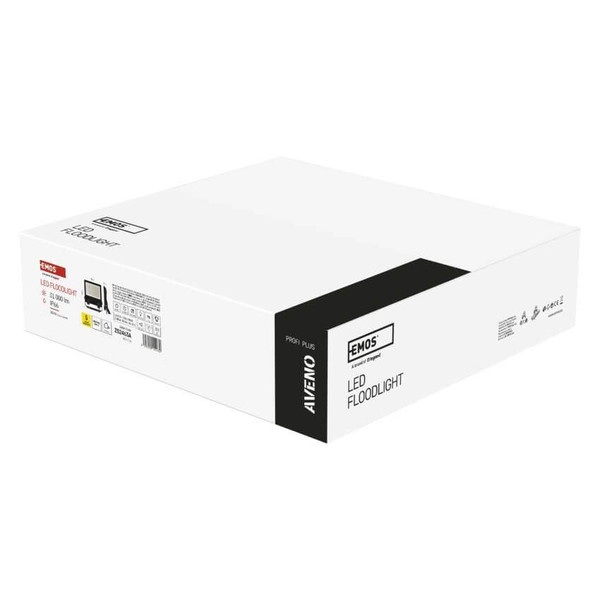 Emos LED Fluter Aveno 200W einstellbar neutralweiss 4000K IP66 Schwarz Aluminium 37x39cm ZS2463A