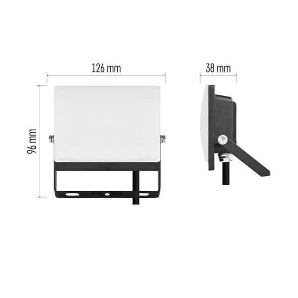 Emos LED Fluter Tambo Evo 20W neutralweiss 4000K IP65 Schwarz Aluminium ZS2524
