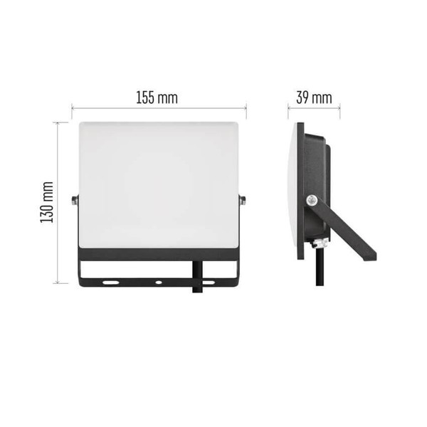 Emos LED Fluter Tambo Evo 30W neutralweiss 4000K IP65 Schwarz Aluminium 15,5x13cm ZS2534