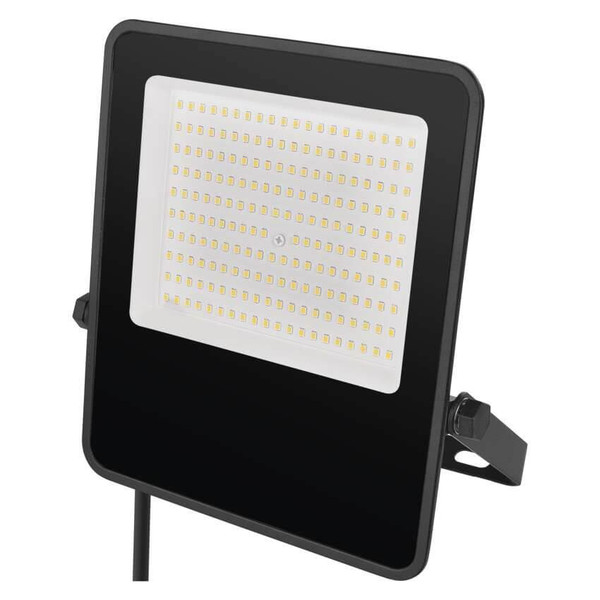 Emos LED Fluter Visio 100W neutralweiss 4000K IP65 Schwarz Aluminium 26x23cm ZS2553