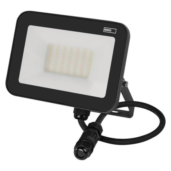 Emos LED Fluter Inovo 30W neutralweiss 4000K IP65 Anthrazit Aluminium 16x11cm ZS2632