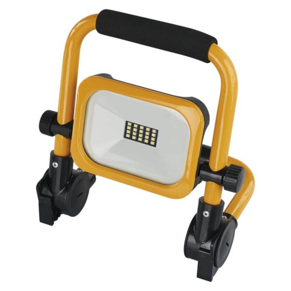 Emos LED Fluter Acco 10W tageslichtweiss 6500K Akku IP54 Gelb Aluminium 21x18cm ZS2812
