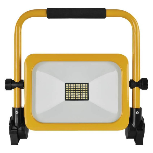 Emos LED Fluter Acco 30W tageslichtweiss 6500K Akku IP54 Gelb Aluminium 29x22cm ZS2832