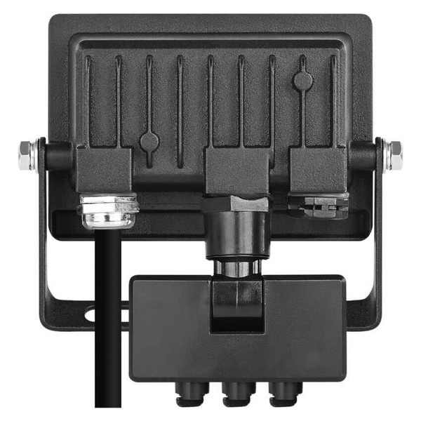Emos LED Fluter mit Bewegungsmelder Tambo Evo 10W neutralweiss 4000K IP44 Schwarz Aluminium 10,5x12cm ZS2914