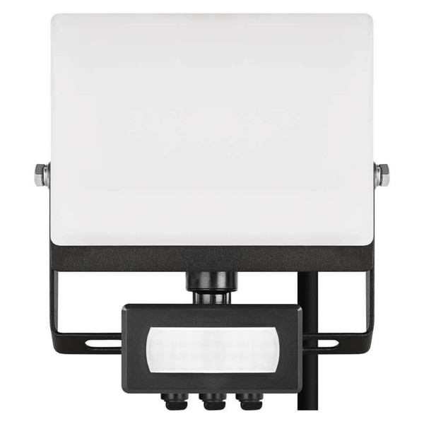 Emos LED Fluter mit Bewegungsmelder Tambo Evo 20W neutralweiss 4000K IP44 Schwarz Aluminium 13x14cm ZS2924