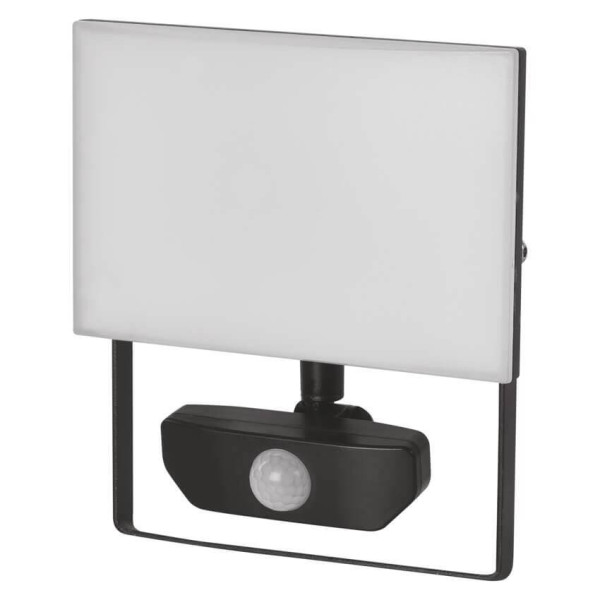 Emos LED Fluter Tambo 30W neutralweiss 4000K Bewegungsmelder IP54 Schwarz Aluminium 16,5x18,5cm ZS2932