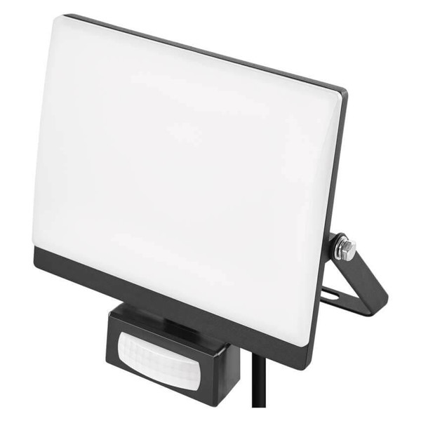 Emos LED Fluter mit Bewegungsmelder Tambo Evo 30W neutralweiss 4000K IP44 Schwarz Aluminium 15,5x17cm ZS2934