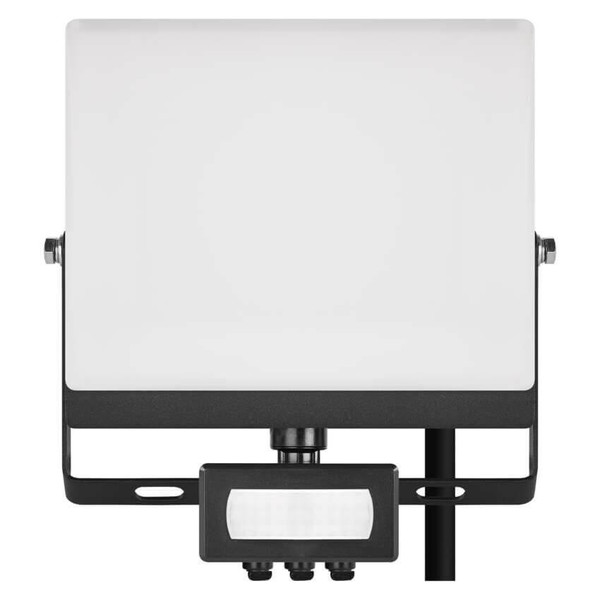 Emos LED Fluter mit Bewegungsmelder Tambo Evo 30W neutralweiss 4000K IP44 Schwarz Aluminium 15,5x17cm ZS2934