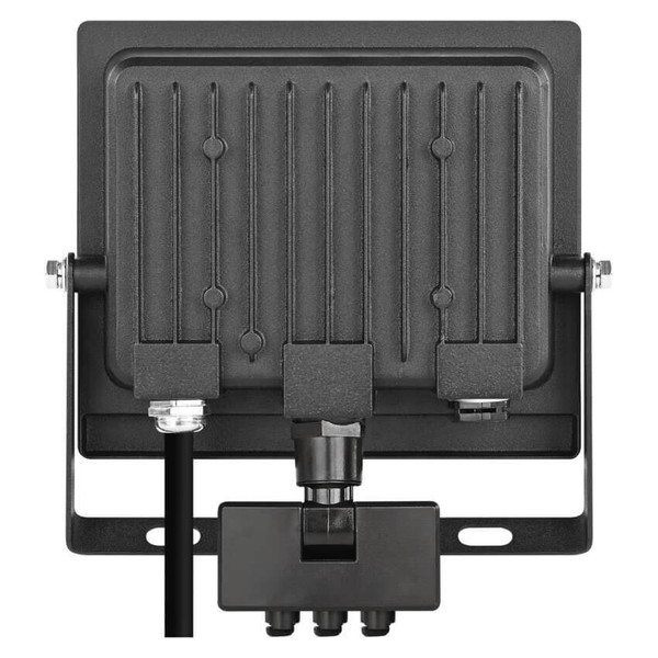 Emos LED Fluter mit Bewegungsmelder Tambo Evo 30W neutralweiss 4000K IP44 Schwarz Aluminium 15,5x17cm ZS2934