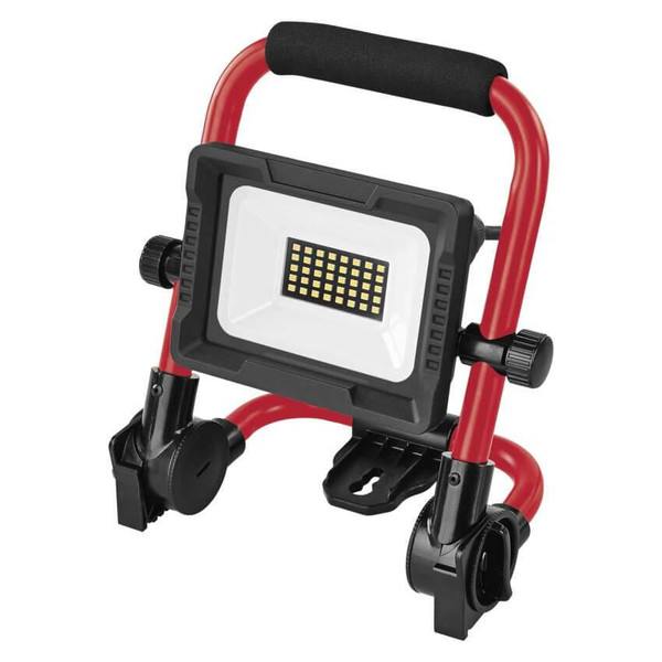 Emos LED Baustrahler Elion 20W neutralweiss 4000K IP65 Rot Schwarz Aluminium 21x14cm ZS3323
