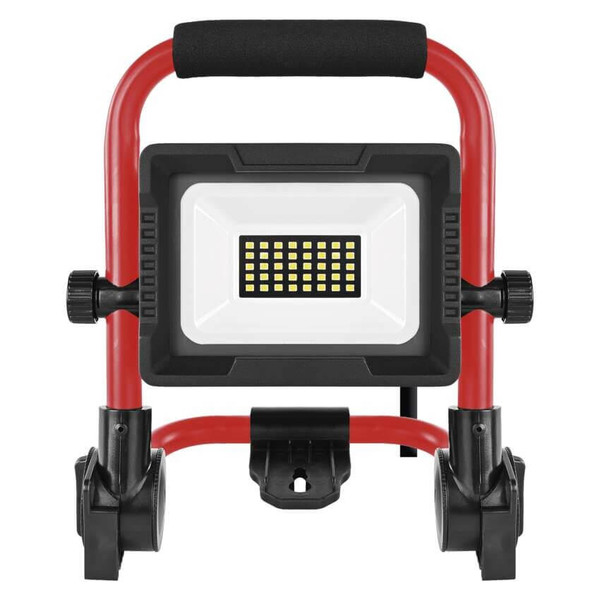 Emos LED Baustrahler Elion 20W neutralweiss 4000K IP65 Rot Schwarz Aluminium 21x14cm ZS3323