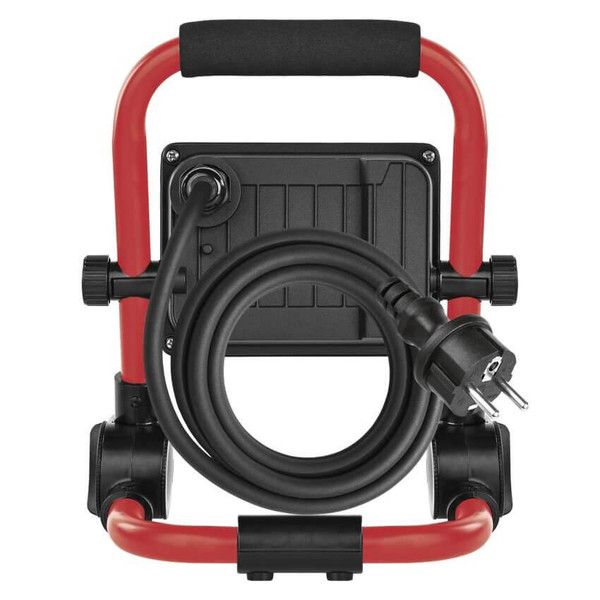Emos LED Baustrahler Elion 20W neutralweiss 4000K IP65 Rot Schwarz Aluminium 21x14cm ZS3323
