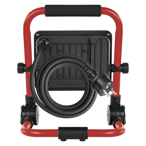 Emos LED Baustrahler Elion 30W neutralweiss 4000K IP65 Rot Schwarz Aluminium 25x28cm ZS3333