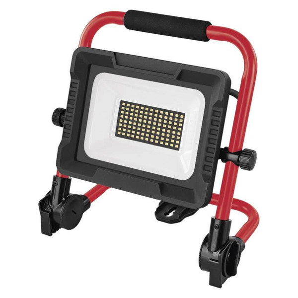 Emos LED Baustrahler Elion 50W neutralweiss 4000K IP65 Rot Schwarz Aluminium 28x18cm ZS3343