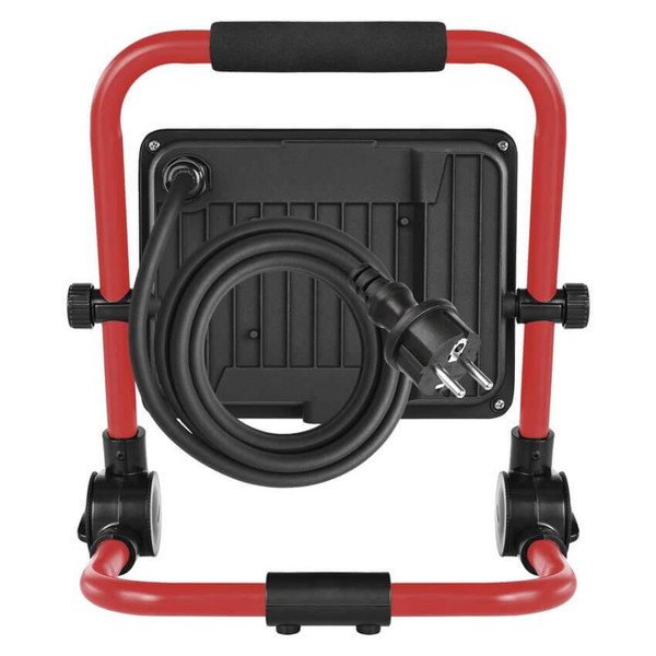 Emos LED Baustrahler Elion 50W neutralweiss 4000K IP65 Rot Schwarz Aluminium 28x18cm ZS3343