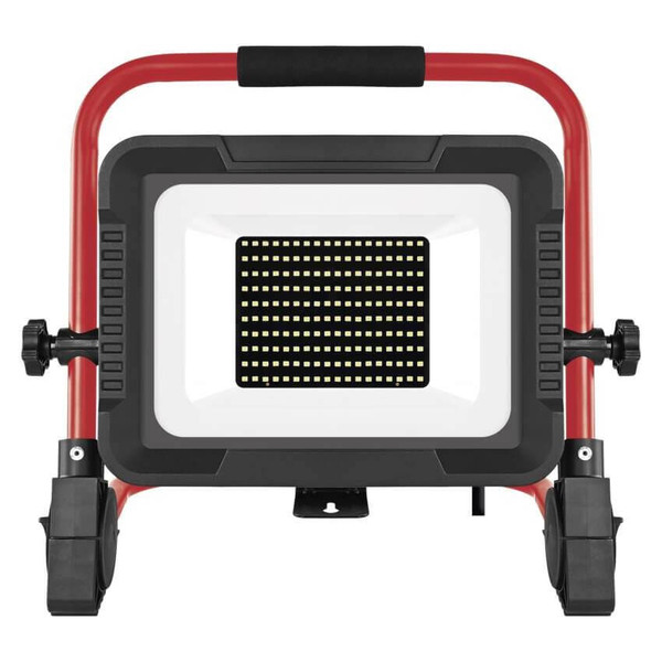 Emos LED Baustrahler Elion 100W neutralweiss 4000K IP65 Rot Schwarz Aluminium 40x35cm ZS3353