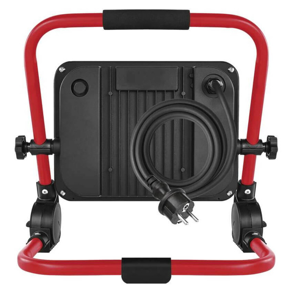 Emos LED Baustrahler Elion 100W neutralweiss 4000K IP65 Rot Schwarz Aluminium 40x35cm ZS3353
