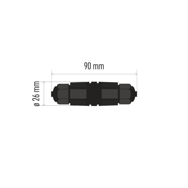 Emos LED Fluter IP68 Schwarz Ø3cm ZS9010