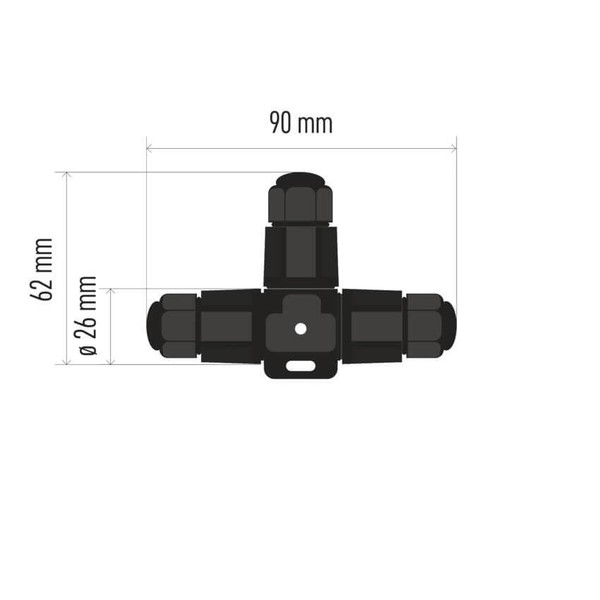 Emos LED Fluter IP68 Schwarz ZS9030