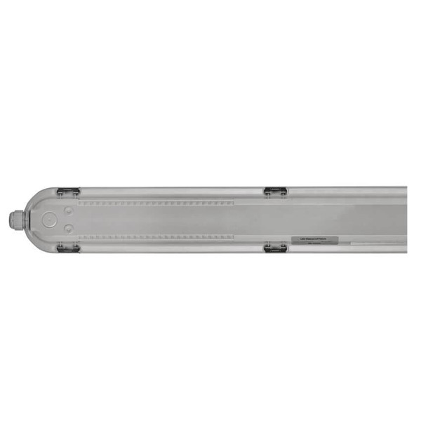 Emos LED Feuchtraumleuchte Misty 18W einstellbar CCT neutral-/tageslichtweiss 4000K/6500K IP66 Grau 67cm ZT1040