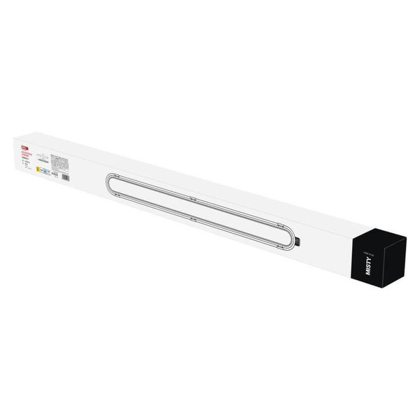 Emos LED Feuchtraumleuchte Misty 38W einstellbar CCT neutral-/tageslichtweiss 4000K/6500K IP66 Grau 122cm ZT1521E