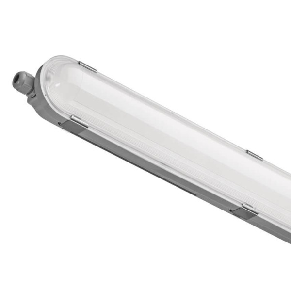 Emos LED Feuchtraumleuchte Misty 51W einstellbar tageslichtweiss 6500K IP66 Grau 152cm ZT1631