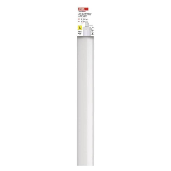 Emos LED Feuchtraumleuchte Dusty 18W neutralweiss 4000K IP65 Weiß 60cm ZT3021