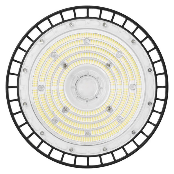 Emos LED Hallenleuchte Aster 100W neutralweiss 4000K IP65 Schwarz Aluminium Ø26,5cm ZU310.6