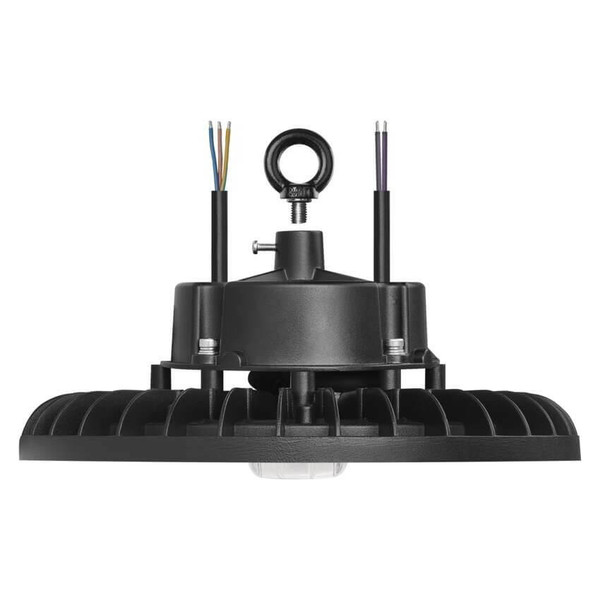 Emos LED Hallenleuchte Aster 100W neutralweiss 4000K IP65 Schwarz Aluminium Ø26,5cm ZU310.6