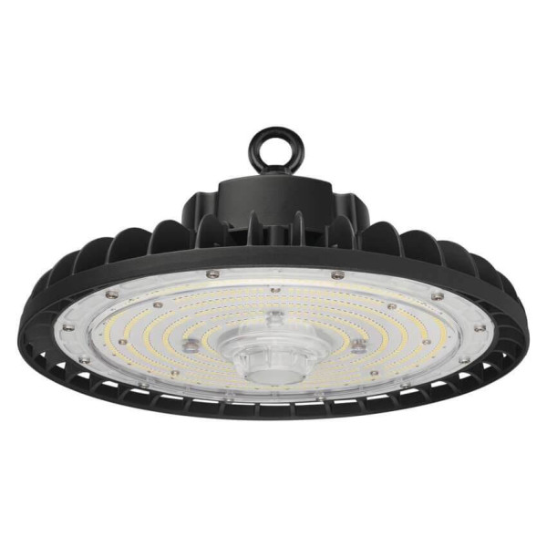 Emos LED Hallenleuchte Aster 150W neutralweiss 4000K IP65 Schwarz Aluminium Ø30cm ZU315.12