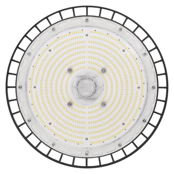 Emos LED Hallenleuchte Aster 200W neutralweiss 4000K IP65 Schwarz Aluminium Ø34cm ZU320.12