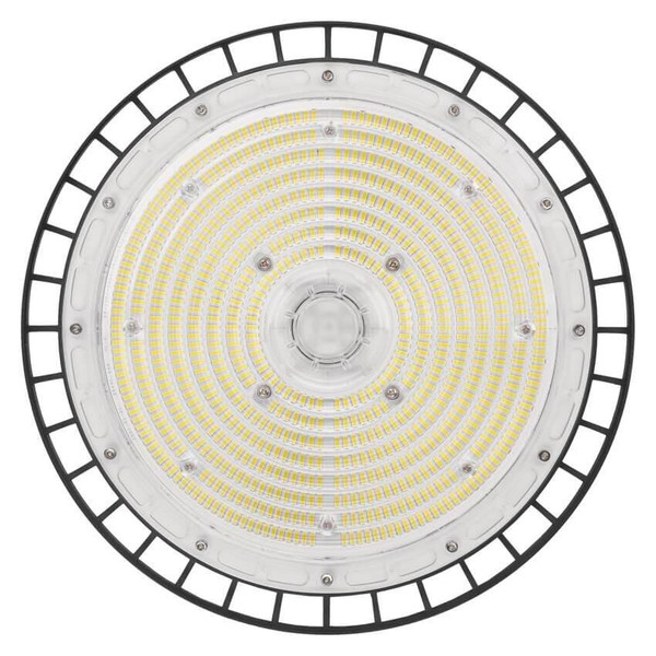 Emos LED Hallenleuchte Aster 200W neutralweiss 4000K IP65 Schwarz Aluminium Ø34cm ZU320.6