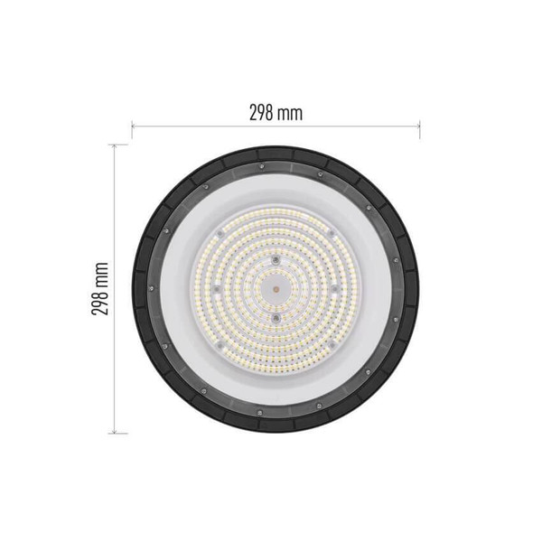Emos LED Hallenleuchte Cirus 150W neutralweiss 4000K IP65 Dunkelgrau Aluminium Ø30cm ZU903