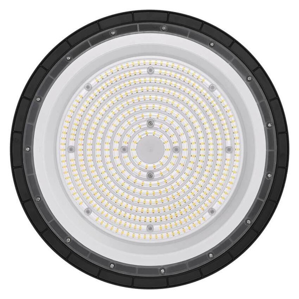 Emos LED Hallenleuchte Cirus 200W neutralweiss 4000K IP65 Dunkelgrau Aluminium Ø36cm ZU904