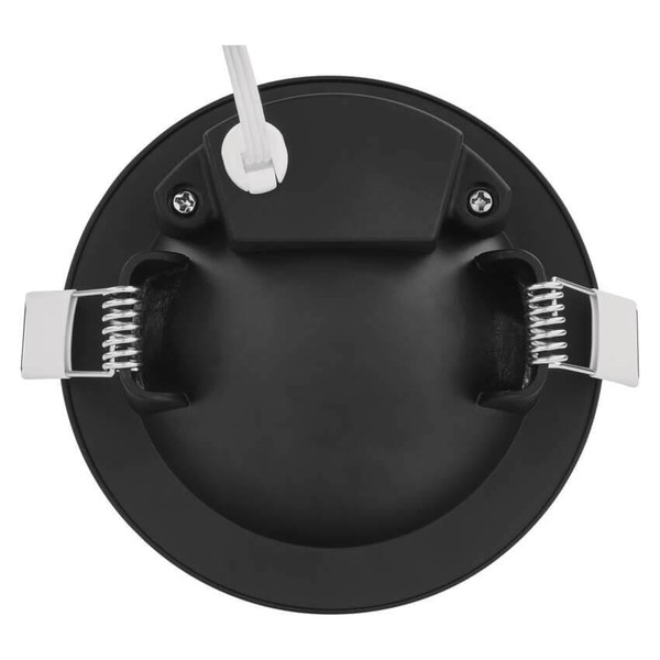 Emos LED Einbaustrahler Geri 6,5W CCT warm-/neutral-/tageslichtweiss 2700K/4000K/6500K dimmbar Schwarz Aluminium Ø10,5cm ZV1161