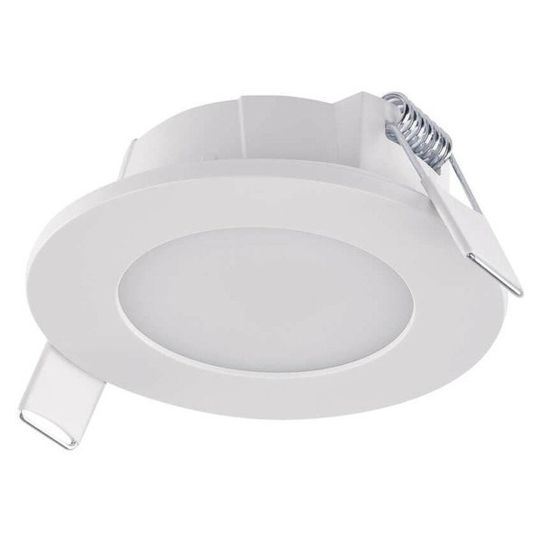 Emos LED Einbaustrahler 4,5W CCT warm-/neutralweiss 2700K/4000K IP65 Weiß Ø8,5cm ZV1163