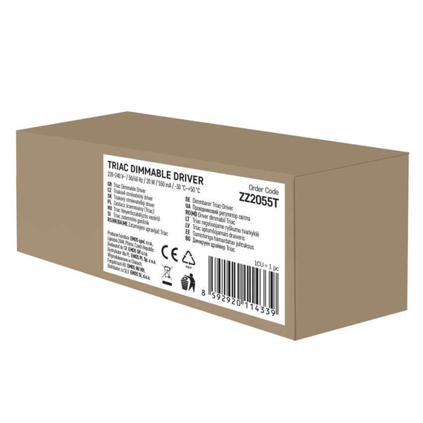 Emos Leuchtenzubehör Triac dimmbarer Treiber 550mA 20W ZZ2055T