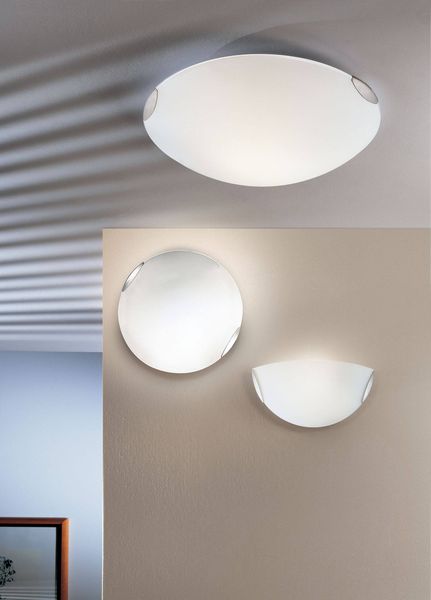 Fabas Luce Deckenleuchte Fox E27 Ø400mm Weiß, made in Italy