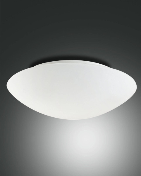 Fabas Luce Deckenleuchte Pandora E27 Ø460mm Weiß, made in Italy