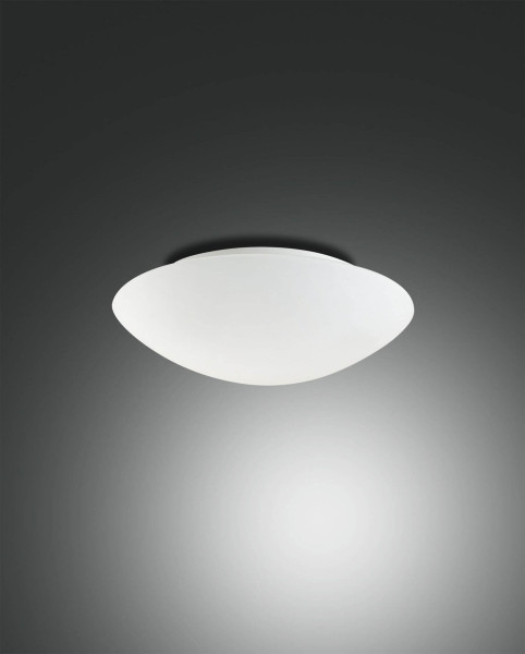Fabas Luce Deckenleuchte Pandora E27 Ø250mm Weiß, made in Italy