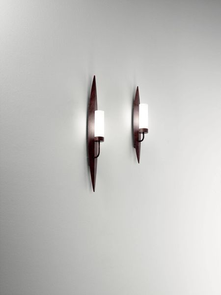 Fabas Luce Wandleuchte Vanity E14 500x95mm rostfarbig