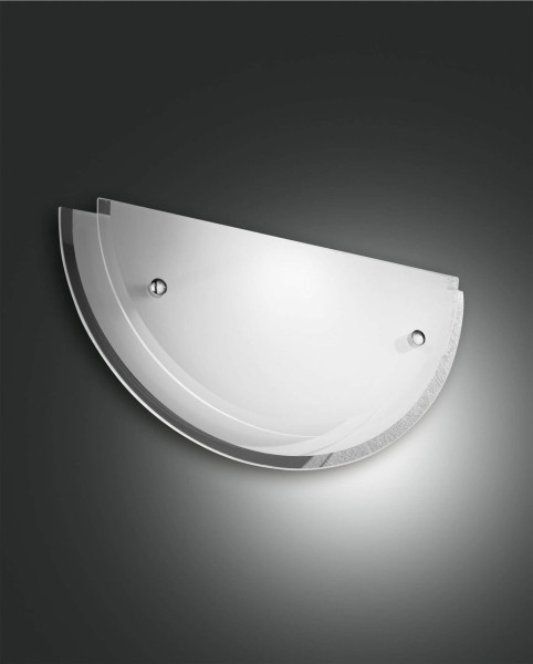 Fabas Luce Wandleuchte Hill E27 150x90mm Weiß