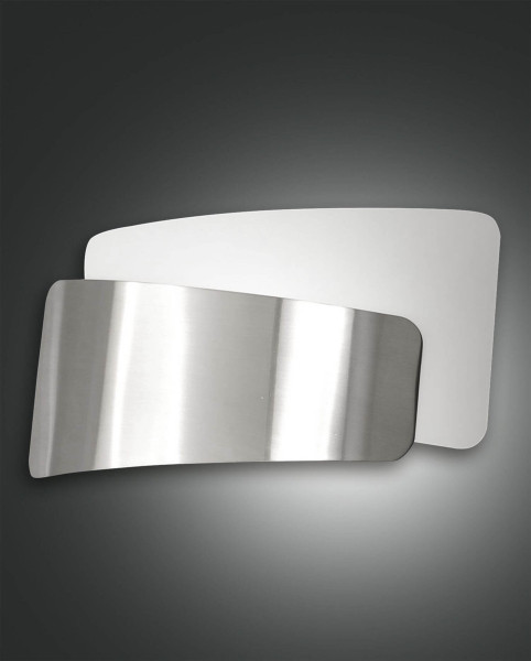 Fabas Luce Wandleuchte Slane E27 190x95mm Chromfarben