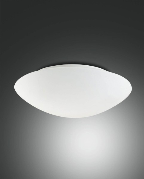 Fabas Luce Deckenleuchte Pandora E27 Ø360mm Weiß Bewegungsmelder, made in Italy