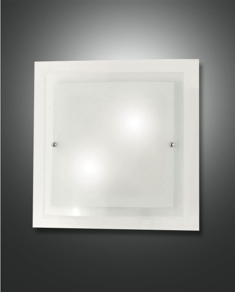 Fabas Luce Deckenleuchte Naxar E27 300x300mm Weiß