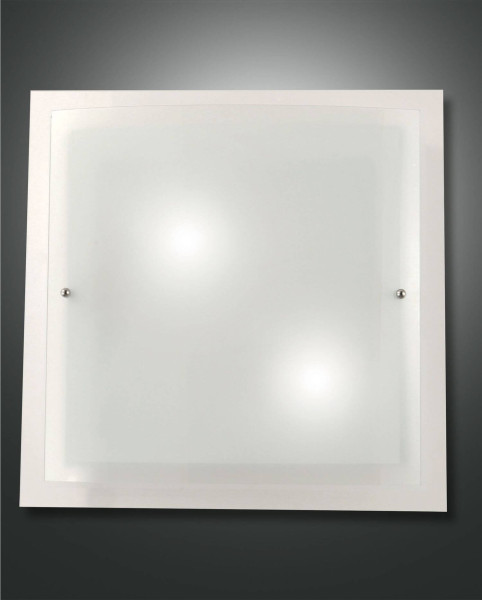 Fabas Luce Deckenleuchte Naxar E27 400x400mm Weiß
